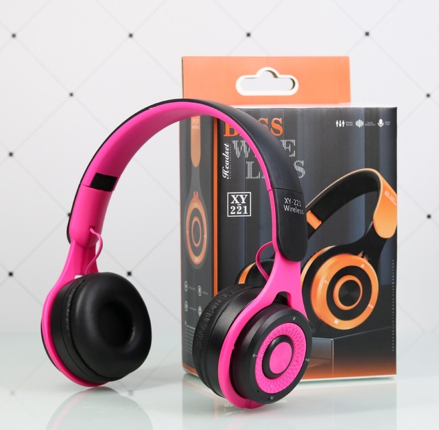 Foldable Wireless Gaming Headmount Headphones XY221 Wireless HiFi Stereo Music Over Ear Headphone Headset with Microphone