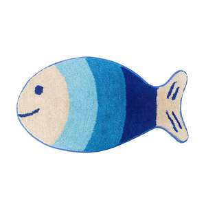 מחצלות מקלחת לאמבטיה דגים מצוירים לא מחליקים באמבטיה רחיץ במכונת רחצה - Product Image 1