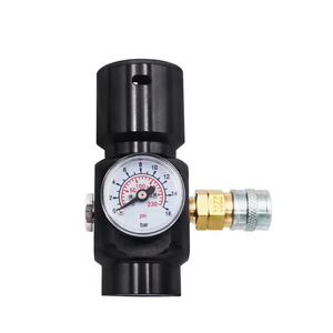HPA <b>Mini</b> SFR CO2 Regulator with Super Fast Refresh G1/2-14 Input 1500 PSI Output 0-130 PSI for Pneumatic Air Tools for <b>Grinders</b> - Product Image 2