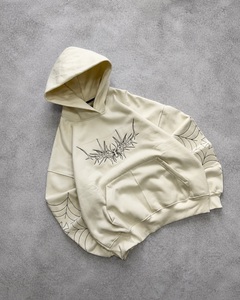 Fabricante de Ropa, Sudadera con Capucha Personalizada para Hombre, Estilo Y2K Grunge, Felpa Francesa, Estampado de Estrella Japonesa con Contorno de Llama, Cierre Completo, Multicolor - Product Image 3