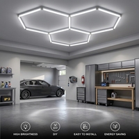 Luminaire linéaire LED hexagonal RGB moderne pour restaurant, bar, salle de sport, décoration intérieure, luminaire suspendu