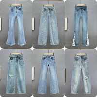 Pantalones Vaqueros de Pierna Recta, Estilo Retro, Casual, a la Moda, Venta al Por Mayor, Pantalones de Mezclilla de Alta Calidad para Mujer