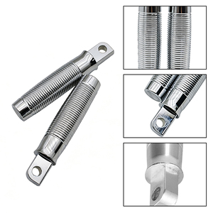 Reposapiés roscados CNC para motocicleta Harley XL883 1200 X48 Dyna Softail Road King, reposapiés delantero y trasero, negro, cromo, bronce - Product Image 5