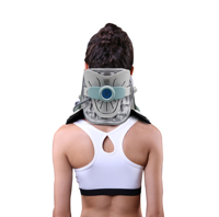 Dispositif de traction cervicale gonflable certifié Alphay, réglable, OEM, pour soulager la douleur au cou et aux épaules, décompression spinale
