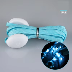 Grosir tali sepatu <span class=keywords><strong>LED</strong></span> berkilau Platube tali sepatu bercahaya bercahaya nilon 10mm dengan efek berkedip dan cahaya - Product Image 5