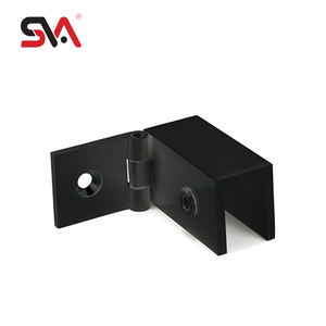 <span class=keywords><strong>Pince</strong></span> <span class=keywords><strong>à</strong></span> verre de Style carré en laiton noir mat <span class=keywords><strong>pince</strong></span> droite réglable montage mural <span class=keywords><strong>raccord</strong></span> de porte <span class=keywords><strong>pour</strong></span> accessoires de fenêtre - Product Image 2