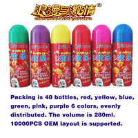 Pétards Affichage Shell Feux D'artifice Pour Halloween Couleur ruban pulvérisation protection fou ruban Silly Party string spray