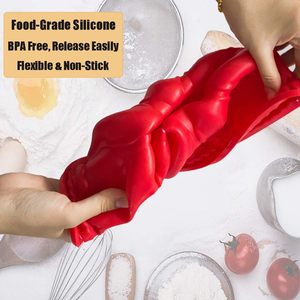 Moules à gâteau en silicone cannelés, moule à pâtisserie rond en silicone, moule tube cannelé sans BPA de 9 pouces, moules de cuisson antiadhésifs pour gâteaux - Product Image 6