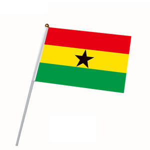 Напечатанный на заказ 150D полиэстер Африканский национальный флаг 3x5 футов флаг Ганы с латунными люверсами Быстрая доставка - Product Image 4
