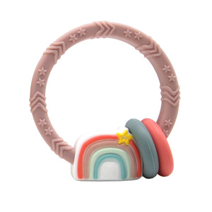 <span class=keywords><strong>Mordedor</strong></span> de Silicona de Grado Alimenticio para Bebés, No Tóxico, para Bebés de 0 a 12 Meses, con Logotipo Personalizado Disponible - Product Image 3