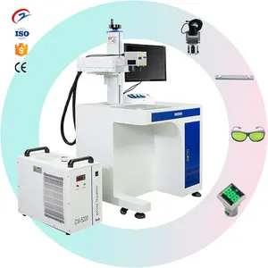 UV laser marking machine with cabinet 3W 5W 10W JPT glass rubber stamp marking machine for sale