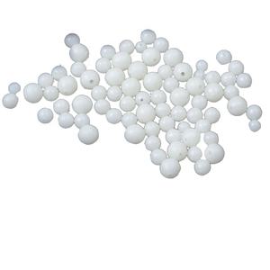 100 pièces/sac pêche plat rond haricot leurre Fluorescent souple appât accessoires pêche lumineux blocage haricot - Product Image 4