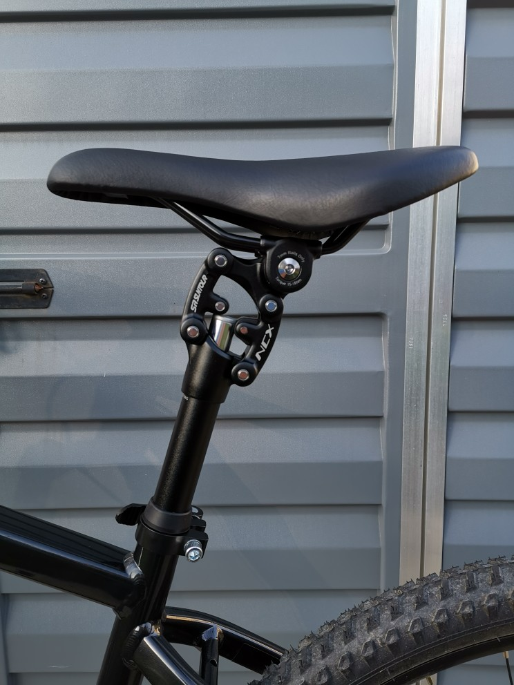 Tige De Selle Suspendue Carbone X AUTOHAUX – 31,8 X 350 Mm, Noir Brillant, Neuve