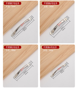 Stainless Steel Tubular Handles for Kitchen Wardrobe Dresser <b>Drawer</b>-Modern Europe Simple Design Durable Easy Installation Hotel - Product Image 1
