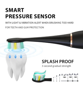Nuevo Cepillo de Dientes Eléctrico Sónico Premium Inteligente Ultra Blanqueador con Sensor de Presión y Carga Inalámbrica para Adultos con Cabezales de Repuesto - Product Image 5