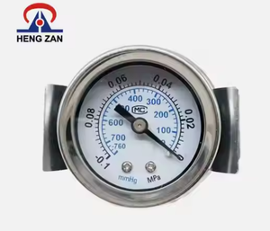 Manómetro de baja presión de GLP tipo soporte <span class=keywords><strong>industrial</strong></span> HENGZAN 2025 de 2 pulgadas, manómetro <span class=keywords><strong>general</strong></span> de gas y líquido de acero inoxidable/latón 1% - Product Image 1