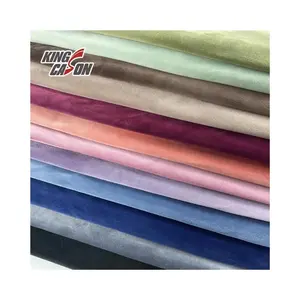 Kingcason New Type 200gsm 220gsm Double Side Brushed Knitted Super Fleece Velvet Fabric Plush Velboa For Garments Blankets