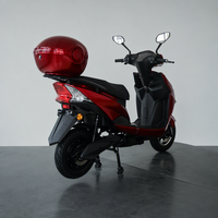Scooter électrique pour adultes à deux roues homologué EEC DOT, batterie au lithium 72V 3000W, rouge, sportif, avec coffre arrière