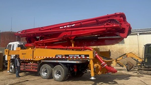 Camión Bomba de Concreto Isuzu Modelo 2020 Diésel Blanco 4x2 con Brazo Rojo, Motor de 128kw, Productividad de 22m/h, 40m Vertical - Product Image 4