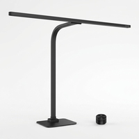 Lampe de bureau LED en métal et silicone, barre lumineuse longue, contrôle par bouton indépendant, protection des yeux, lampe intelligente pour table d'étude