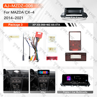 Navigation GPS universelle pour voiture, écran Android 12,3 pouces pour Mazda CX-4 2014-2021, commande au volant, lecteur radio mains libres pour voiture