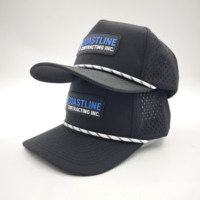 Gorra Deportiva Oxford de 5 Paneles, Estilo Boutique, Impermeable, para Golf, con Logotipo de Silicona Personalizado, MOQ Bajo, OEM, Perforada con Láser, Visera Plana, Unisex