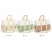 Sac de transport pour animaux de compagnie grande capacité, extérieur, en tissu imperméable, fermeture éclair fluide, poches de rangement, souple