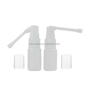 PP Medical Throat Oral Spray Bottle 10ml 20ml 30ml HDPE Plastic Pocket Nasal Spray Pump Bottle para limpieza personal