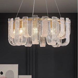 Lustre en laiton de luxe, luminaire suspendu rond à LED, ampoule E27, lampe pour salon, chambre à coucher, salle à manger - Product Image 2
