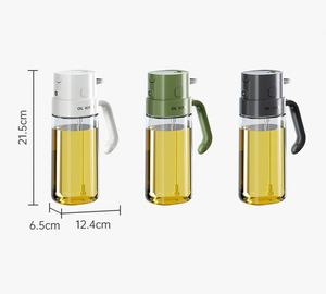 Bouteille Distributrice d'Huile d'Olive 2-en-1 de 550 ml, Qualité Alimentaire, Vaporisateur et Verseur d'Huile de 18 oz pour Sauce Soja, Vinaigre, Vin de Cuisine - Product Image 6
