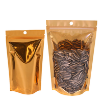 Mylar refermable Transparent clair avant feuille d'aluminium métallique fermeture à glissière joint debout sacs de pochettes d'emballage alimentaire