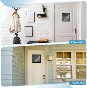 DRKSBesto Kit <span class=keywords><strong>de</strong></span> cadre <span class=keywords><strong>de</strong></span> fenêtre <span class=keywords><strong>en</strong></span> alliage d'aluminium 12,6'' x 12,6'' Design postmoderne Noir Remplacement des inserts <span class=keywords><strong>en</strong></span> verre pour <span class=keywords><strong>porte</strong></span> <span class=keywords><strong>de</strong></span> <span class=keywords><strong>garage</strong></span> et armoire - Product Image 6