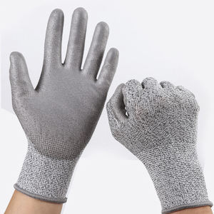 JRDD EN388 Niveau de protection contre les coupures 5 HPPE Revêtement PU Sécurité Anti-coupures Antidérapant Résistant aux déchirures Résistant aux huiles Sans latex - Product Image 5