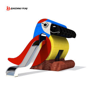 Toboggan en acier inoxydable pour aire de jeux extérieure, toboggan en métal sur mesure pour l'école, le parc sportif, le centre commercial - Product Image 2