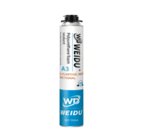 Promotion : Mousse polyuréthane expansive 750 ml, ignifuge, forte expansion, pour isolation, construction et menuiserie Weidu