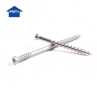 304/316 vis autotaraudeuses en acier inoxydable-Garniture/tête plate, entraînement carré/Torx, pointe de coupe lisse