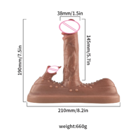 Jouet sexuel pour adultes télécommandé : Dildo clitoridien vibrant à 10 vitesses, télescopique et rétractable, avec vibration oscillante et fonction chauffante