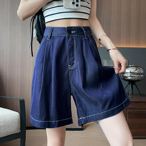 Shorts de Mezclilla Estilo Retro Americano para Mujer, <span class=keywords><strong>Pantalones</strong></span> Cortos con Botones, Cintura Media, Casuales, Transpirables, de Secado Rápido, Finos para Verano - Product Image 2