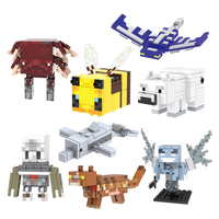 Figuras de acción de My Game World para niños, juguetes de regalo de la abeja Polar Bear, agente Vex Phantom, bloques de construcción, X0301