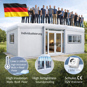 40 Предварительно изготовленных модульных складных плоских разборных расширяемых контейнерных домов - Product Image 1