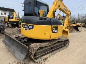 Excavadora Komatsu PC78 usada de 8 toneladas y 7 toneladas, excavadora sobre orugas en buen estado con hermosos componentes del núcleo del cuerpo, incluye motor - Product Image 3