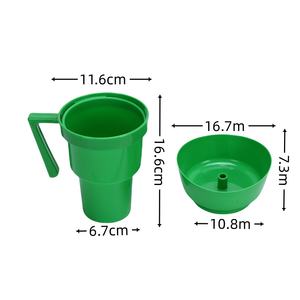 Hot bán Chất lượng cao cấp thực phẩm nhựa 900ml tùy chỉnh đầy màu sắc Nhựa 2 trong 1 Snack và uống cup - Product Image 6