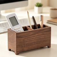 Organisateur de bureau en bois avec calendrier, porte-documents multi-compartiments et affichage de la date pour le bureau, la salle d'étude, la maison, ou comme cadeau