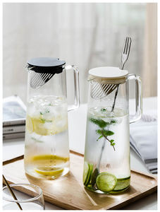 48 once di <span class=keywords><strong>Vetro</strong></span> Brocca di <span class=keywords><strong>Acqua</strong></span> con Filtro Coperchio Bevanda <span class=keywords><strong>Caraffa</strong></span> di <span class=keywords><strong>Vetro</strong></span> per Succhi di Frutta <span class=keywords><strong>Acqua</strong></span> di Limone Iced Tea brocca di <span class=keywords><strong>Vetro</strong></span> - Product Image 4