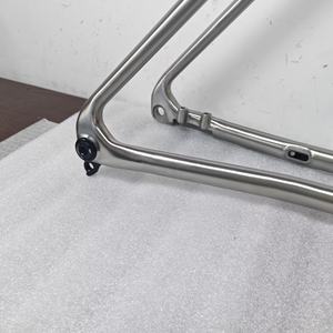 Cuadro de <span class=keywords><strong>Bicicleta</strong></span> de Gravel de Titanio Waltly, Ligero para Uso en Carretera y Ciclocross - Product Image 6
