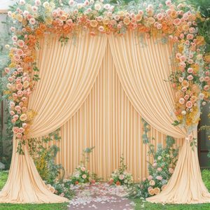 Cortinas de Fondo de Poliéster Antiarrugas Color Verde Salvia, 2 Paneles, para Decoración de Fiestas, Bodas, Baby Shower, Cumpleaños - Product Image 6