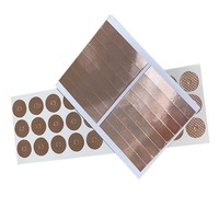 Ruban Conducteur Circulaire Sur Mesure 0,05 mm en Cuivre pour Lutte Contre les Limaces et les Escargots, Feuille de Cuivre Adhésive en Acrylique Doré OEM