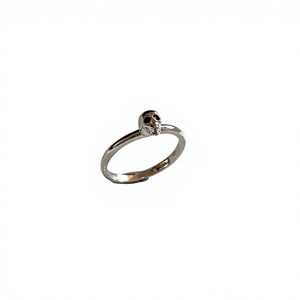 Anillo de Calavera de Plata 925, Estilo Punk, Unisex, Uso Diario, Diseño Minimalista - Product Image 1