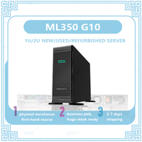 Serveur Intel Xeon ML350G9/G10 pour l'inférence IA, double carte graphique, calcul GPU, station de travail tour 4U, hôte silencieux, 64 Go en stock