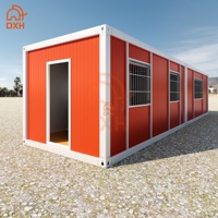 Maison préfabriquée en conteneur ignifuge DXH, moderne, en kit, pour hôpital, école, salon, construction, bureau, stockage, chambre à coucher